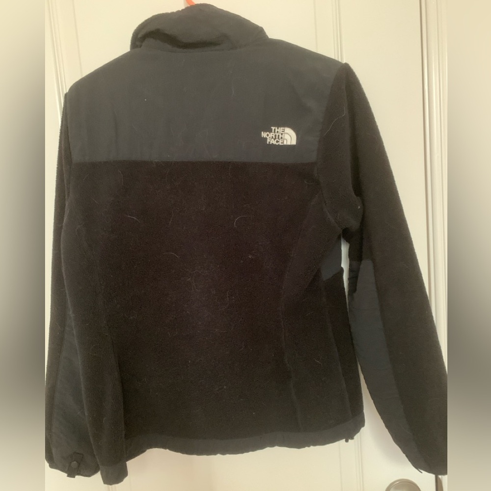 The North Face Women’s Small Hybrid Fleece Jacket Insulated Front Black Full Zip - Picture 3 of 8